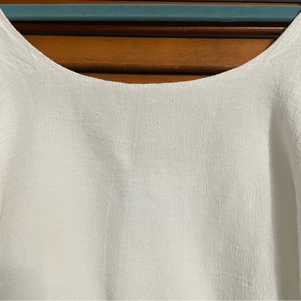 Lucy Love White Layered Crop Tank Top Medium - Picture 4 of 6